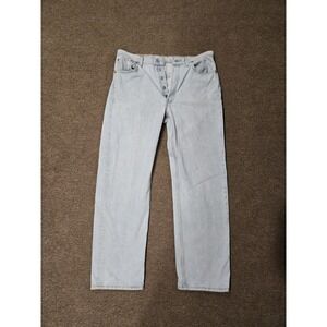 Vtg Levi's 501XX Light Wash Button Fly 36x30‎ (34x29) USA Made 90s Jeans Denim